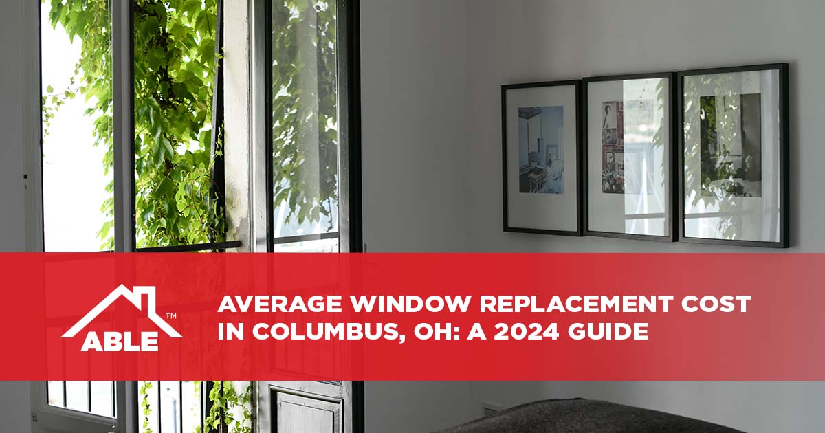 Average Window Replacement Cost in Columbus, OH
